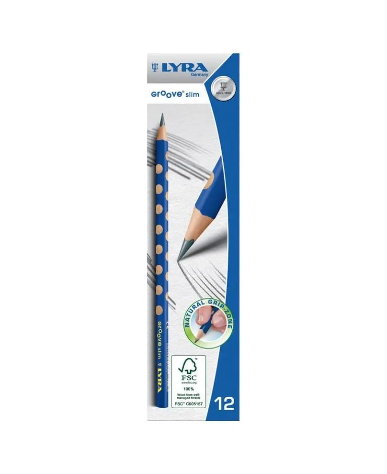 Lyra Slim Groove Hb Lead Pencils (Single Piece)