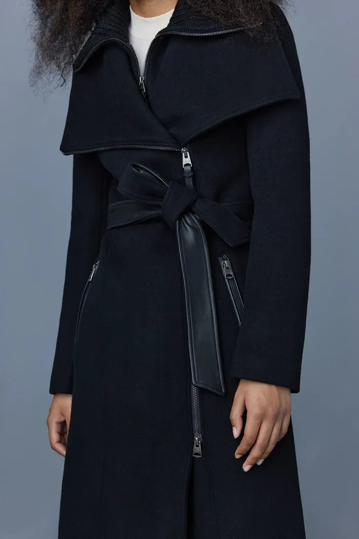 MACKAGE NORI-K - 2-in-1 Double Face Wool Coat With Sash