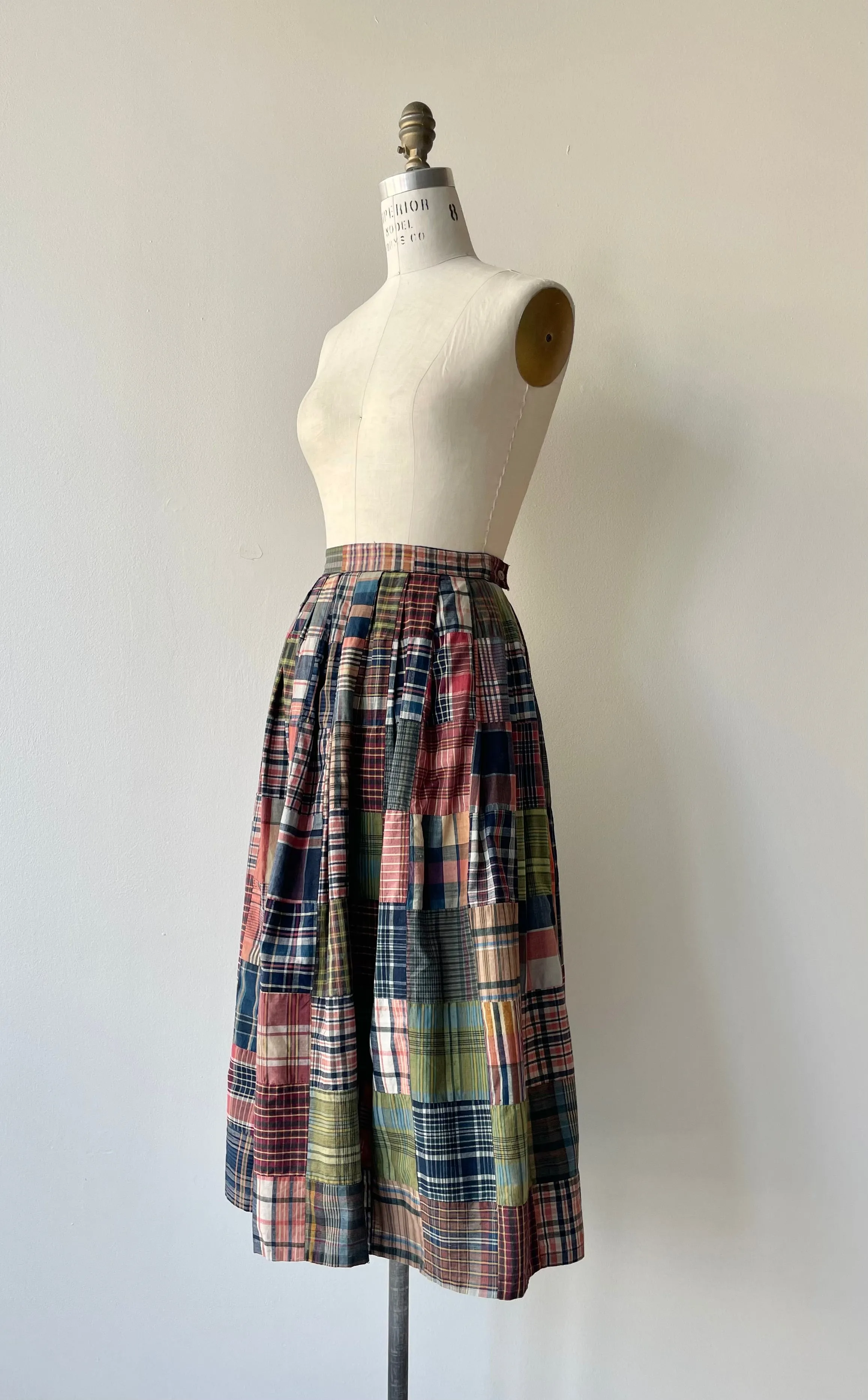 Madras Cotton Skirt | 1950s