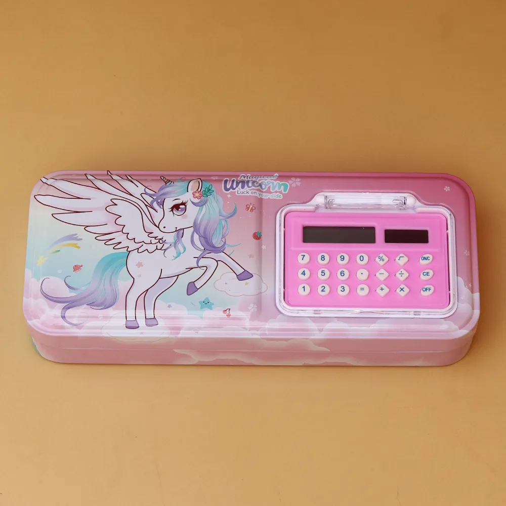 Magical Unicorn Pencil Box with Calculator