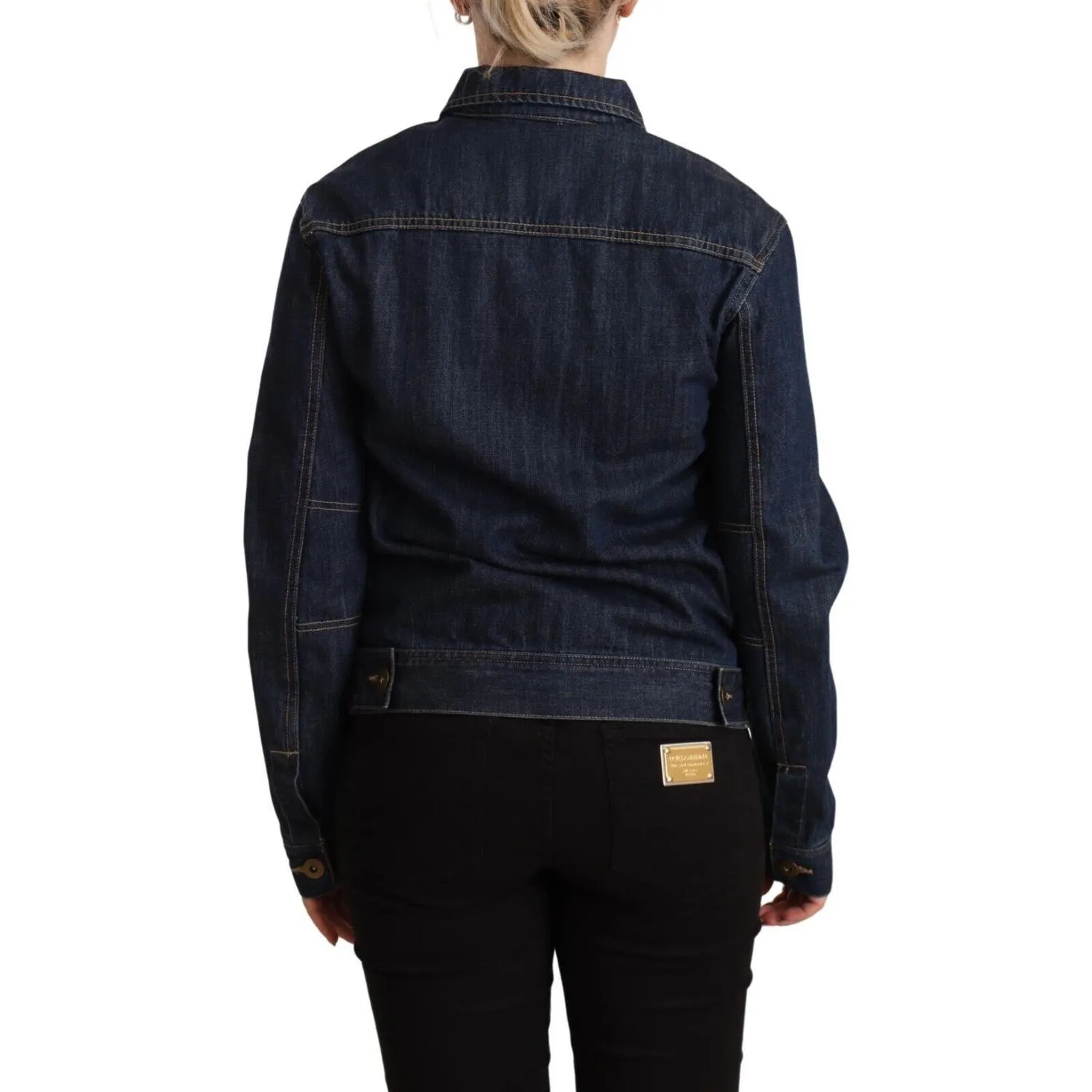 Master Coat Elegant Dark Blue Denim Jacket