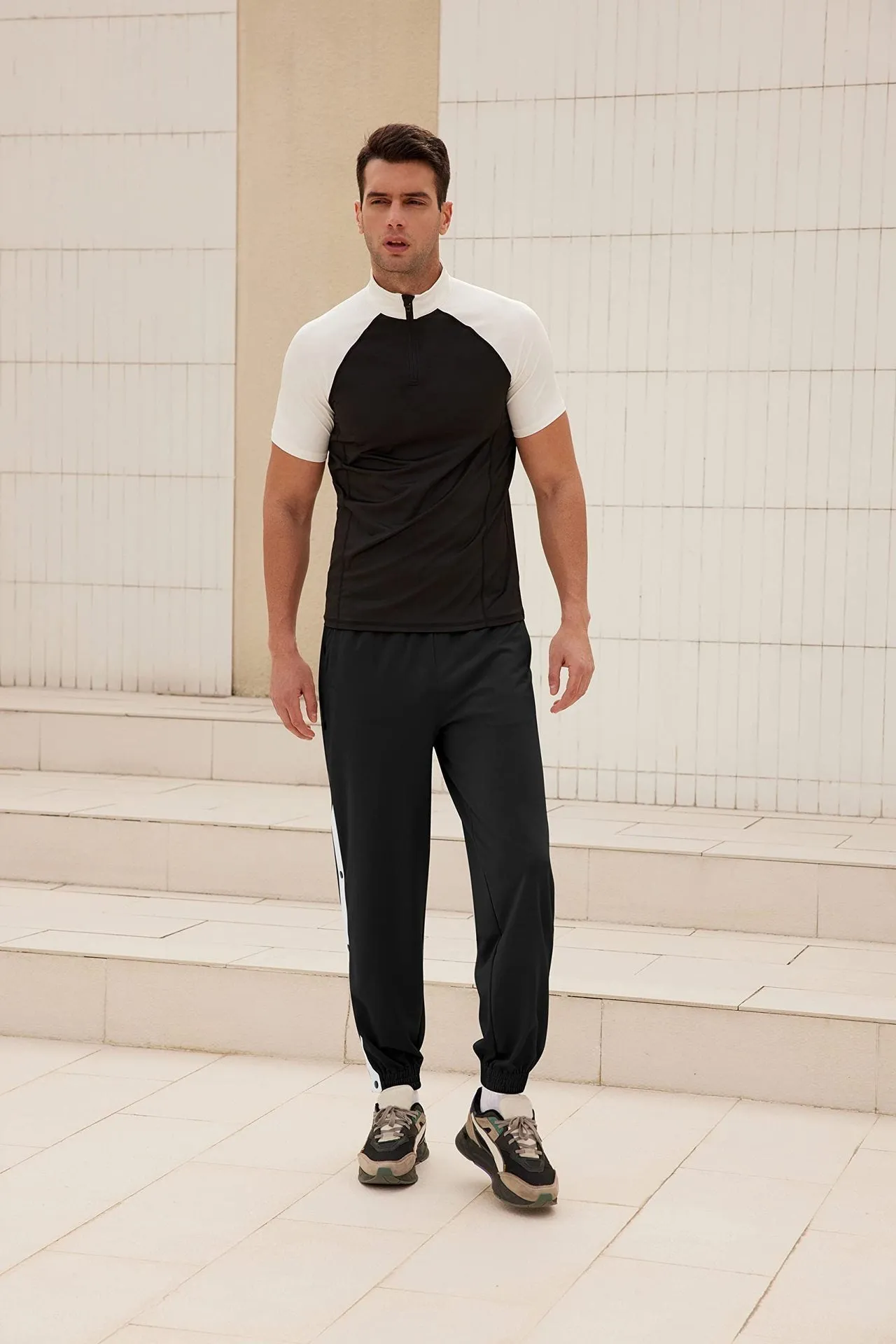 Men's Buttoned Sweatpants 55247558YM