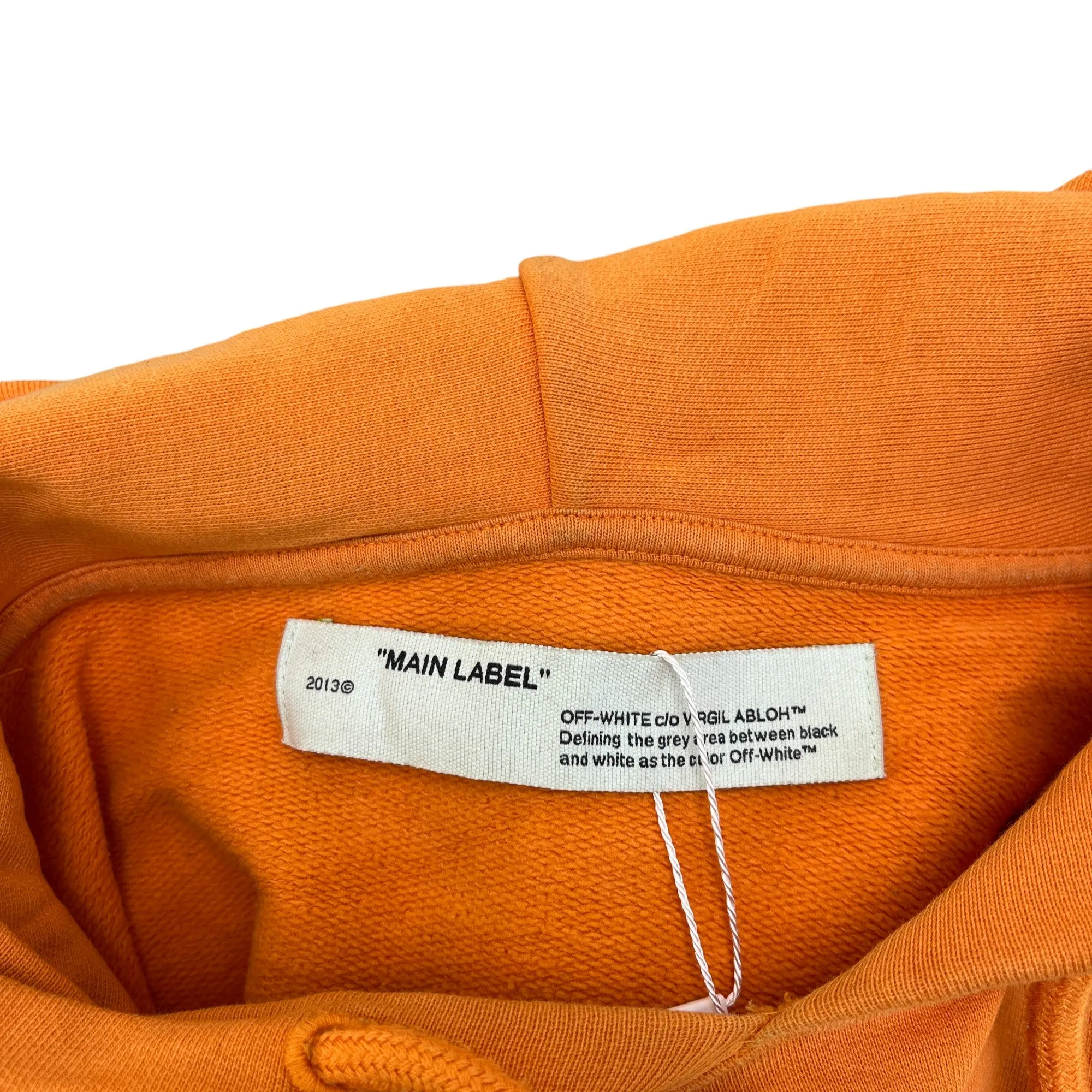 Men's Logo Hoodie Orange Size L