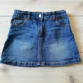 Mini Boden Adjustable Interior Button Tab Waist Denim Skirt