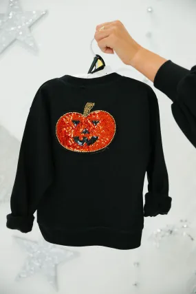 MINI KIDS PUMPKIN PATCH BLACK PULLOVER