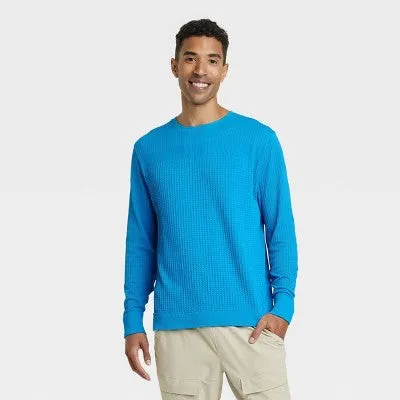 New - All In Motion Men's Pull-On Knit Sweater Seamless Casual Fit