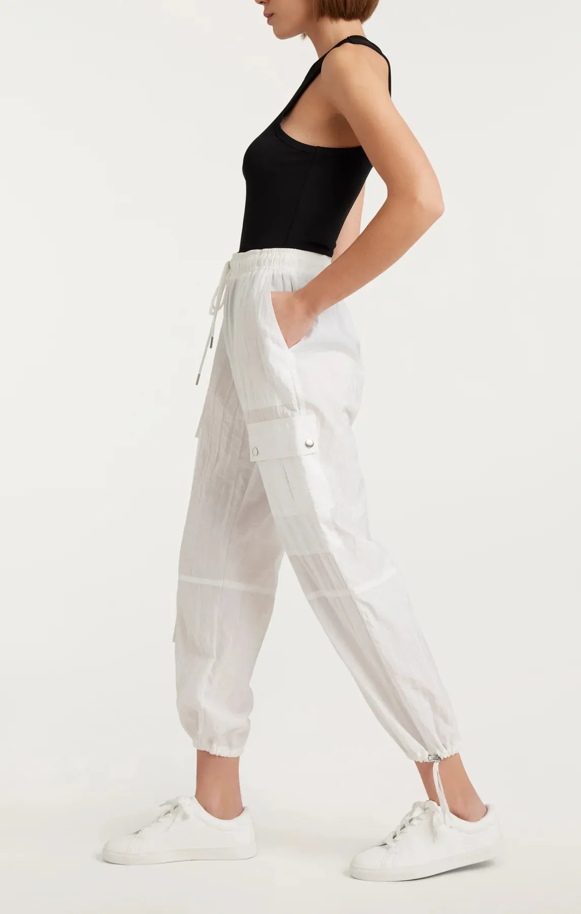 Nitsan Parachute Pant - White