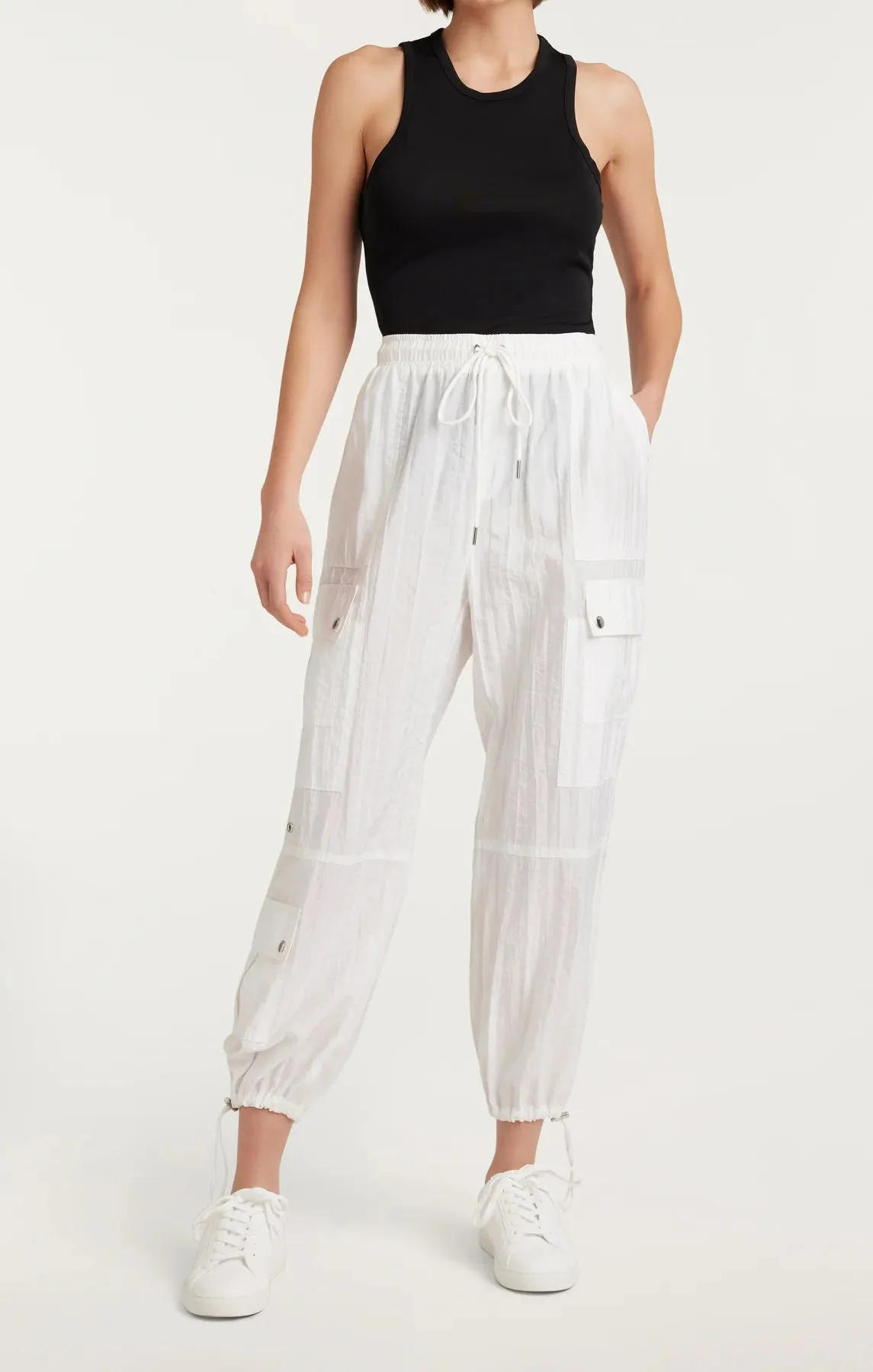 Nitsan Parachute Pant - White