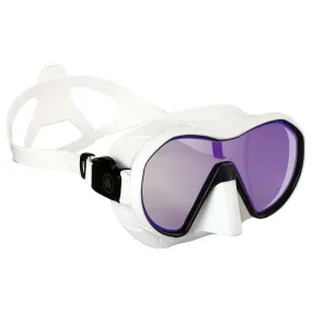 Open Box Apeks VX1 Dive Mask - White/White, UV Cut Lens