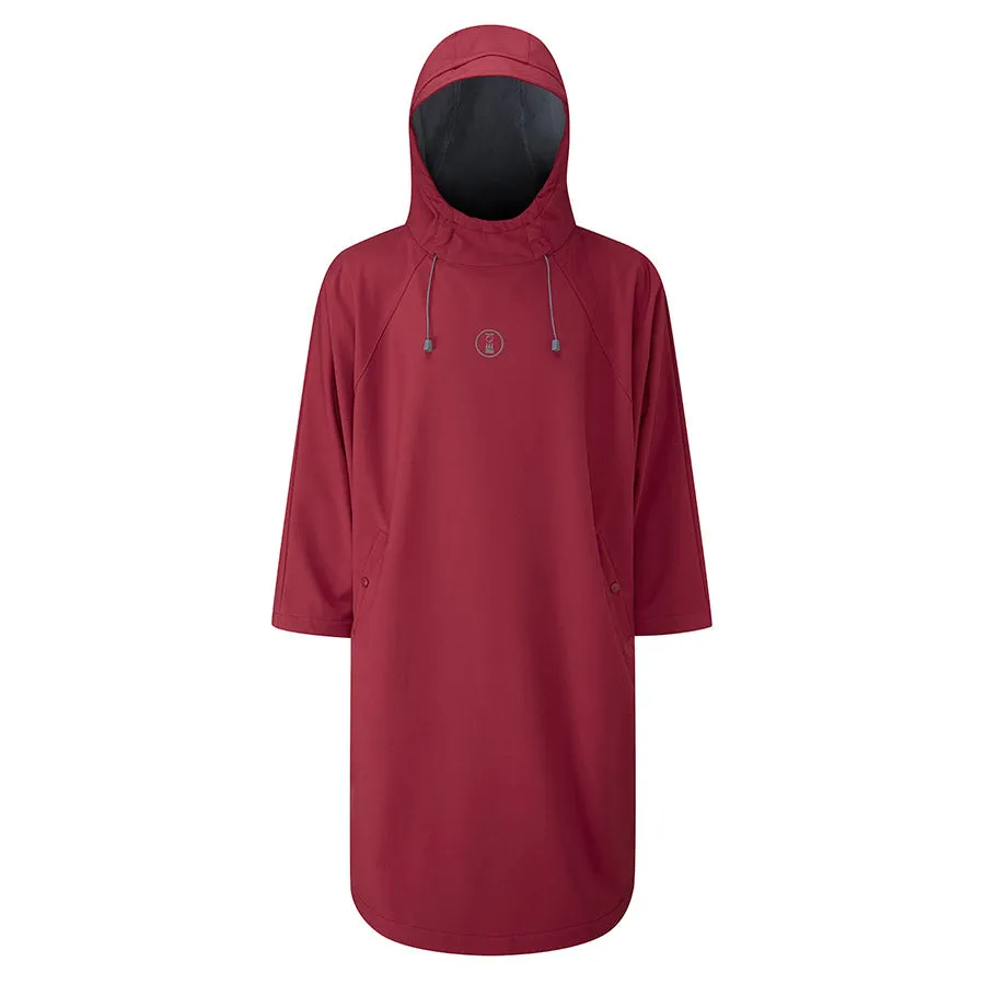 Open Box Fourth Element Storm All Weather Poncho - Burgundy - Size: Small