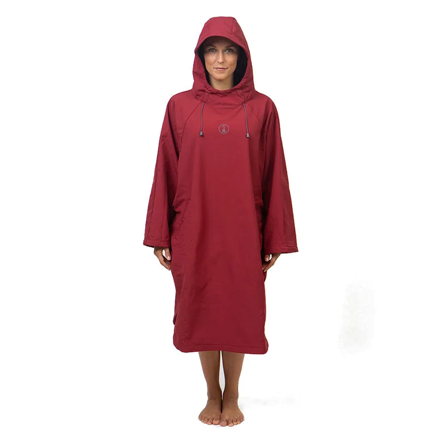 Open Box Fourth Element Storm All Weather Poncho - Burgundy - Size: Small