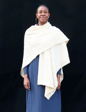 ORGANIC WOOL 2 yard Poncho Shawl