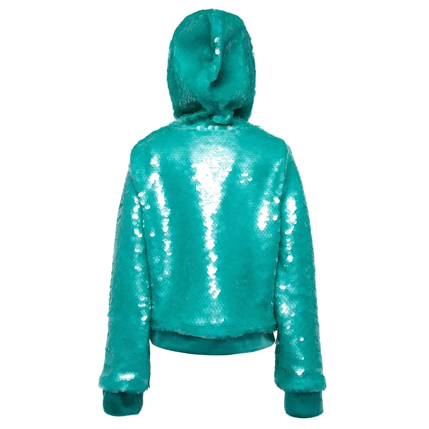 Oversized Sequin Hoodie with Velvet Lining