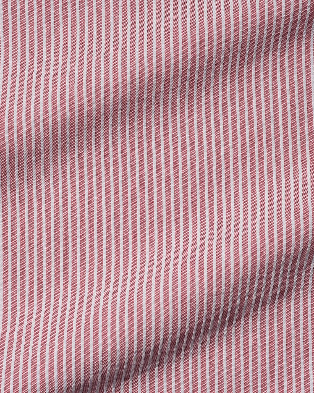 Pale Red White Pin Stripes Seersucker