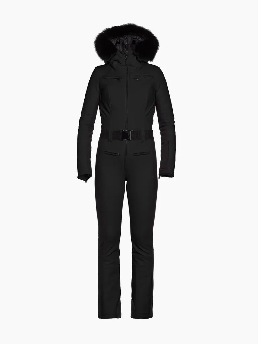 Parry Ski Suit with Faux Fur Border