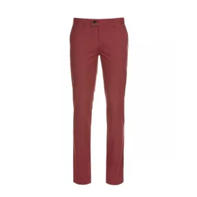 Pink Cotton Stretch Chinos