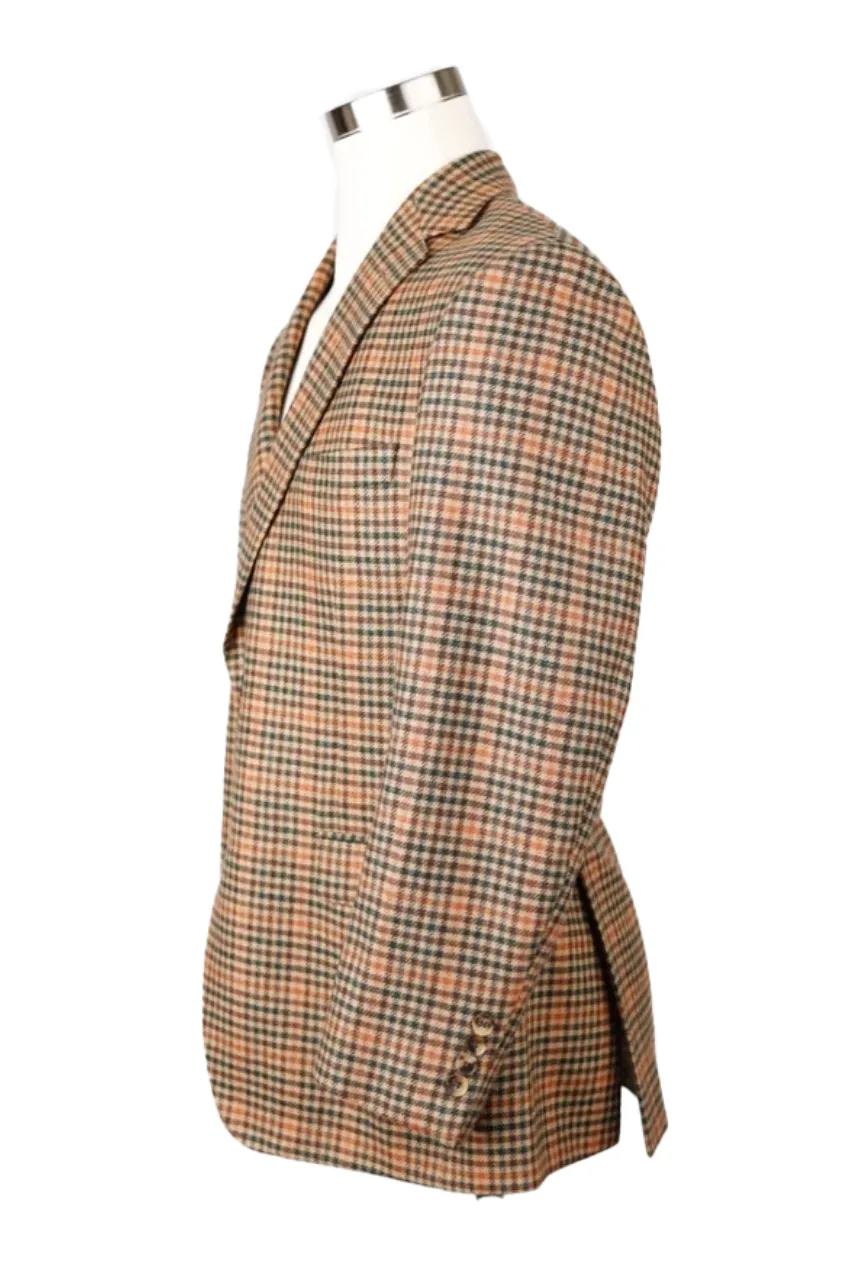 Plaid Cashmere Sports Coat