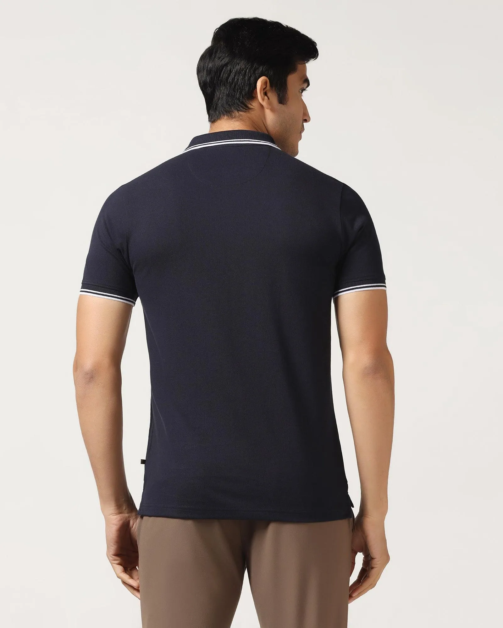 Polo Navy Solid T-Shirt - Fifa