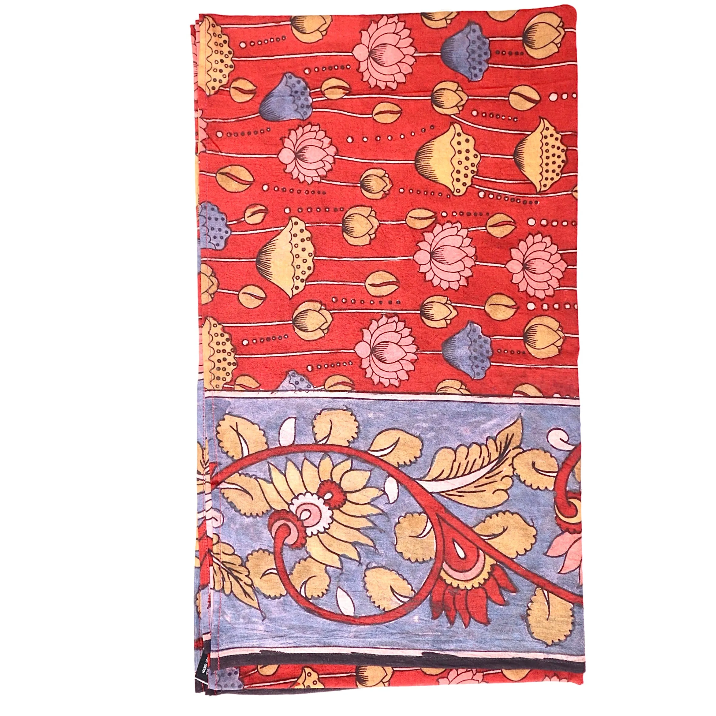 Poppy Serenade – Limited Edition Hand Painted Cotton Scarf (HS0002)