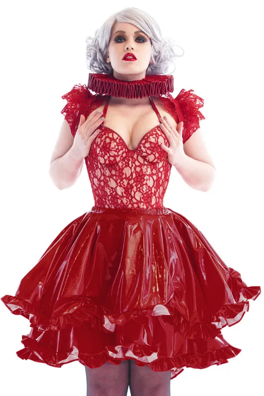 PVC and Lace Padded bust cup Corset