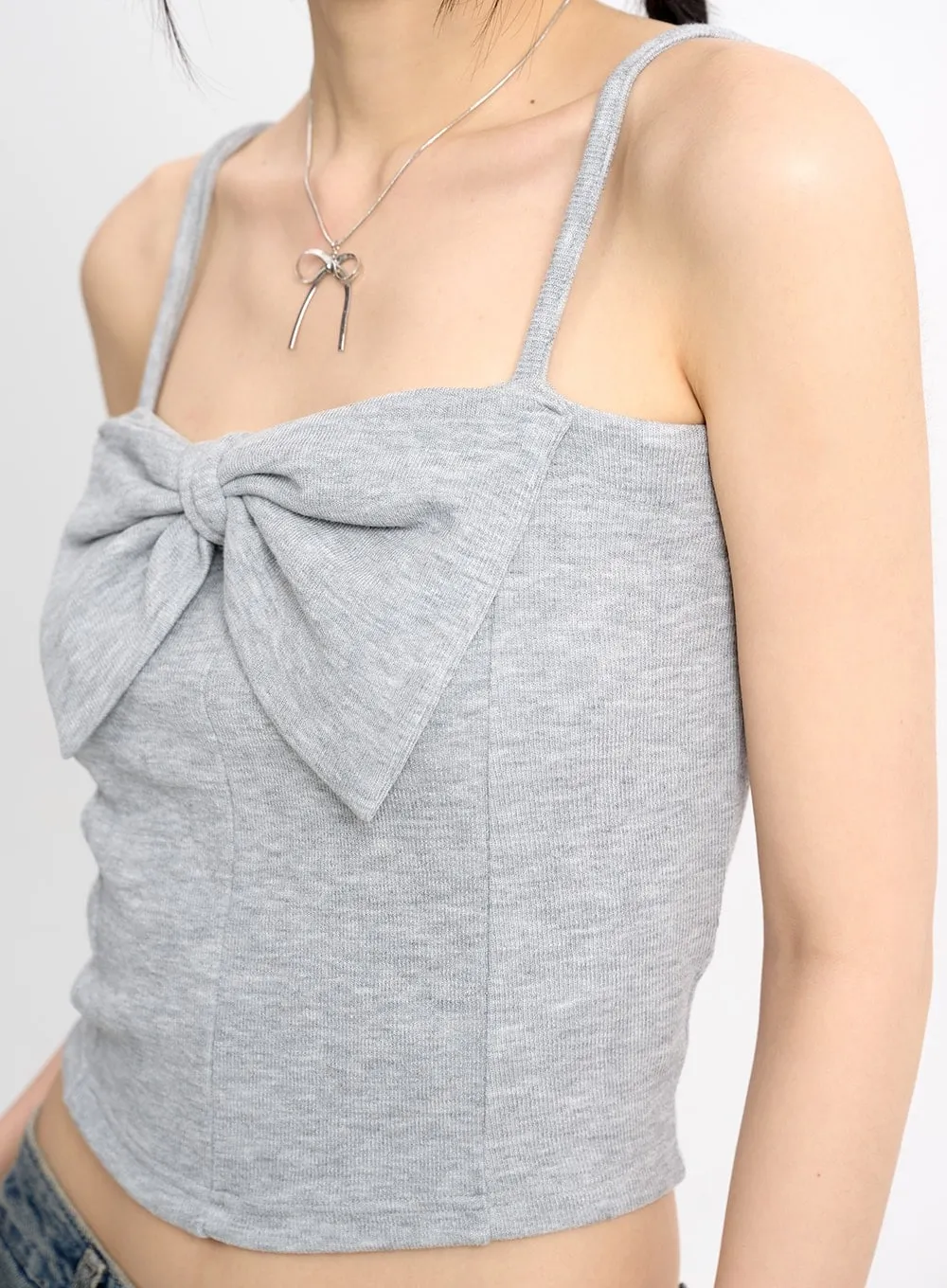 Ribbon Square Neck Cami Top CM415