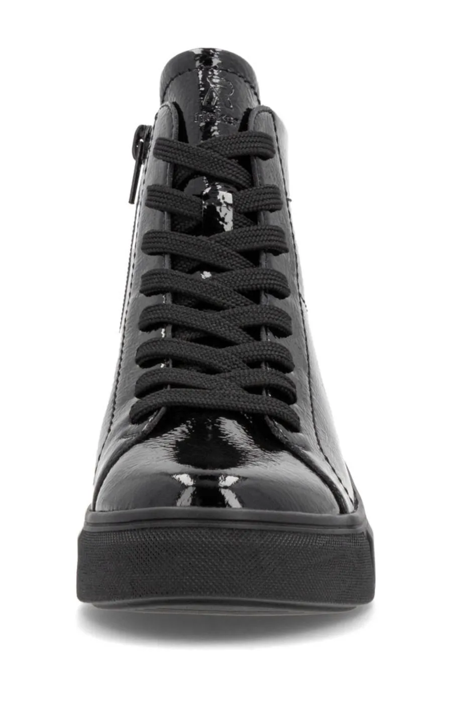 Rieker Patent Leather Boot in Black