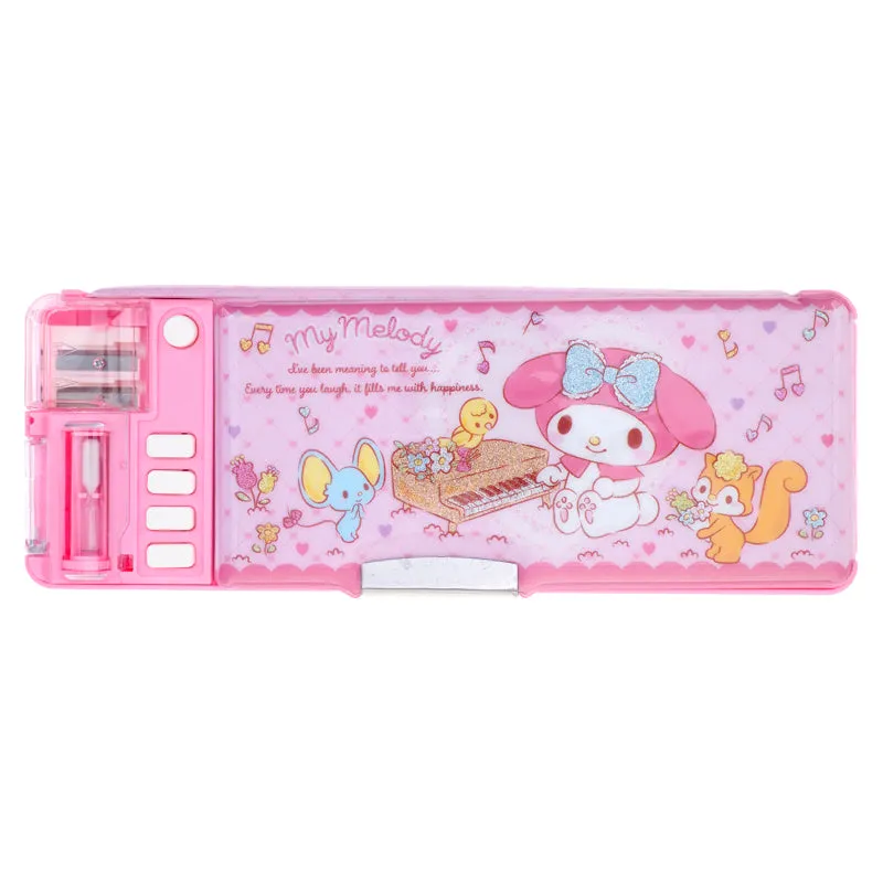 Sanrio Characters Sparkly Magic Pencil Case (with pencil sharpener)