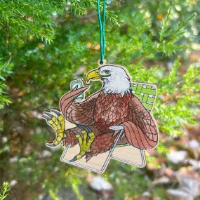 Sarah Draws Things Eagle Tailgate Ornament