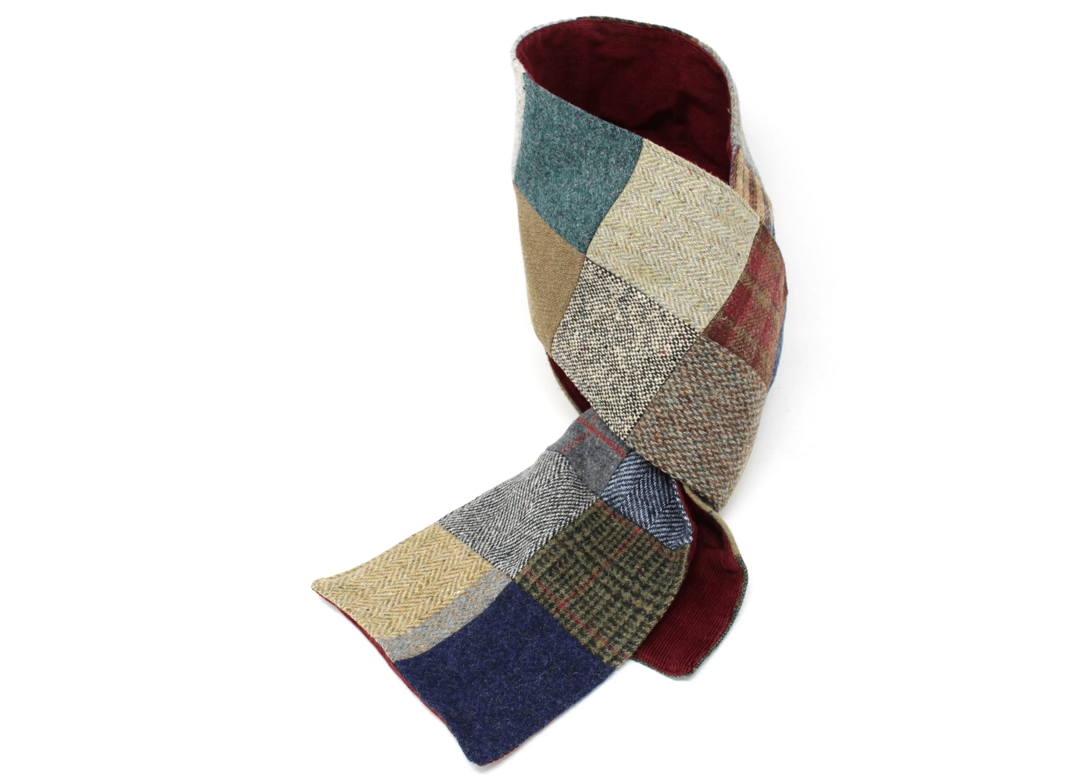 Scarf Patchwork Tweed / Corduroy