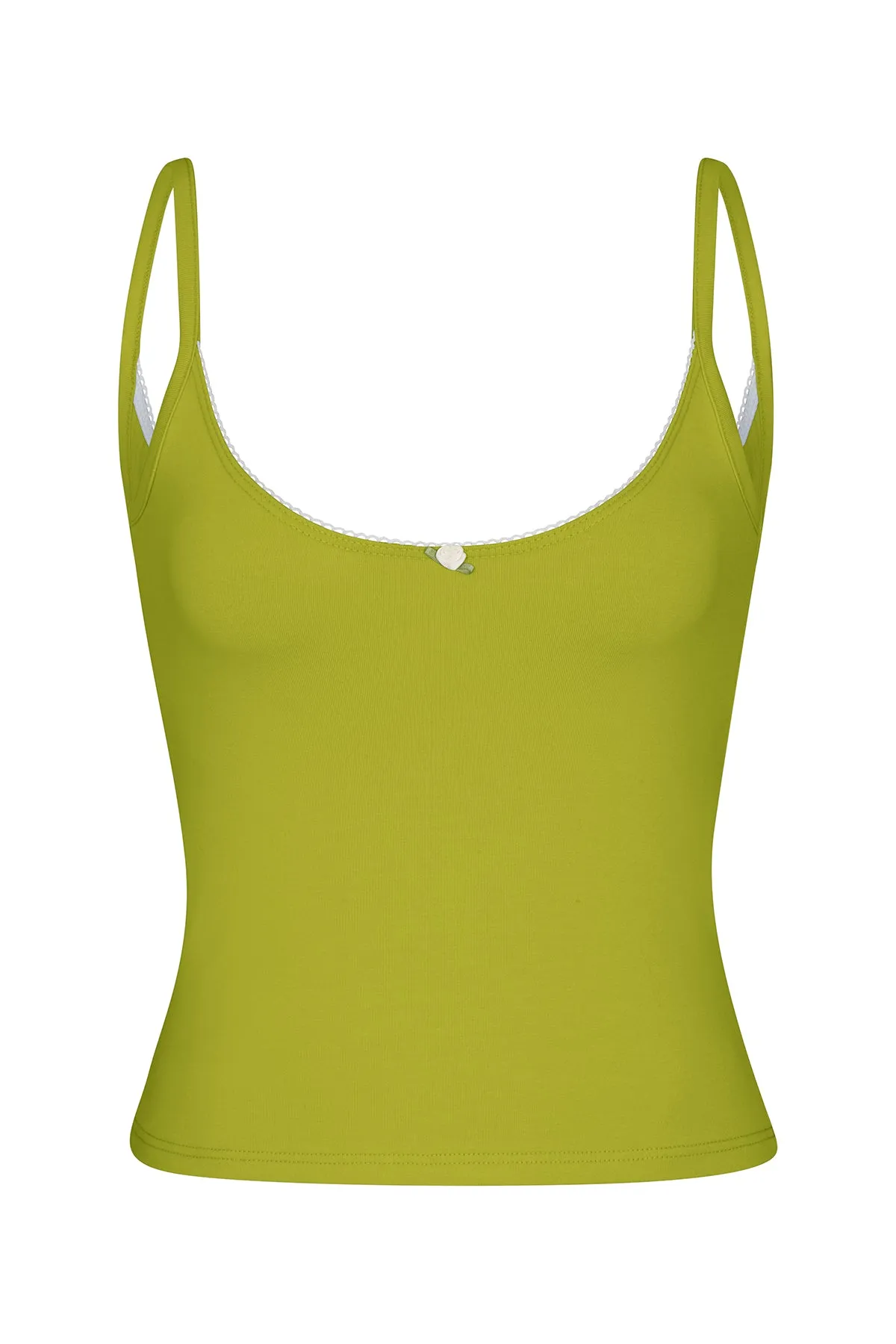 SCOOP BACK CAMI IN AVOCADO