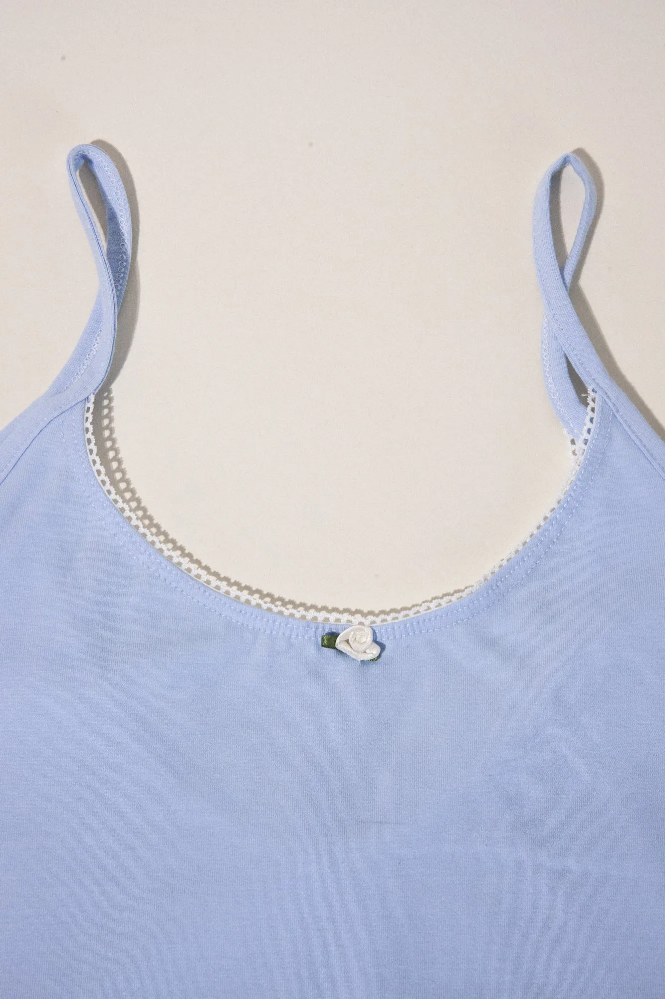 SCOOP BACK CAMI IN BABY BLUE