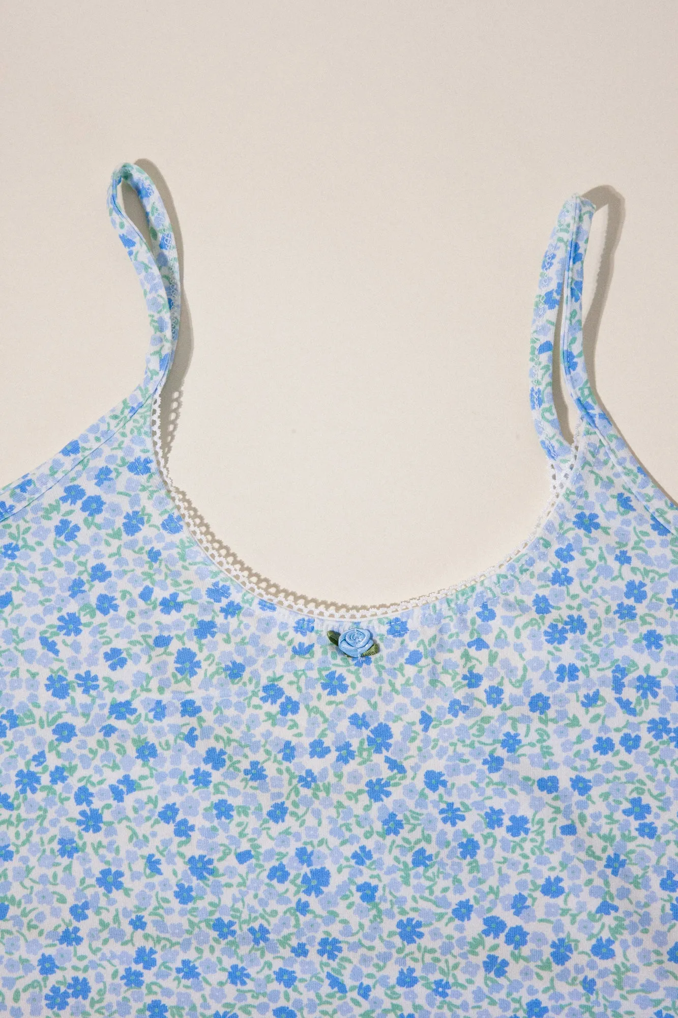 SCOOP BACK CAMI IN MORNING GLORY