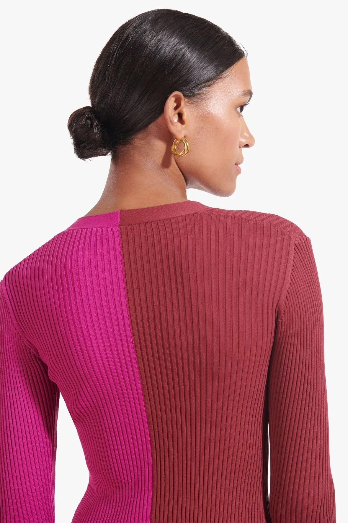 SHOKO SWEATER | FUSCHIA BORDEAUX