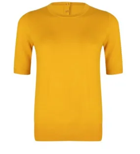 Short Sleeve Sweater - Yellow