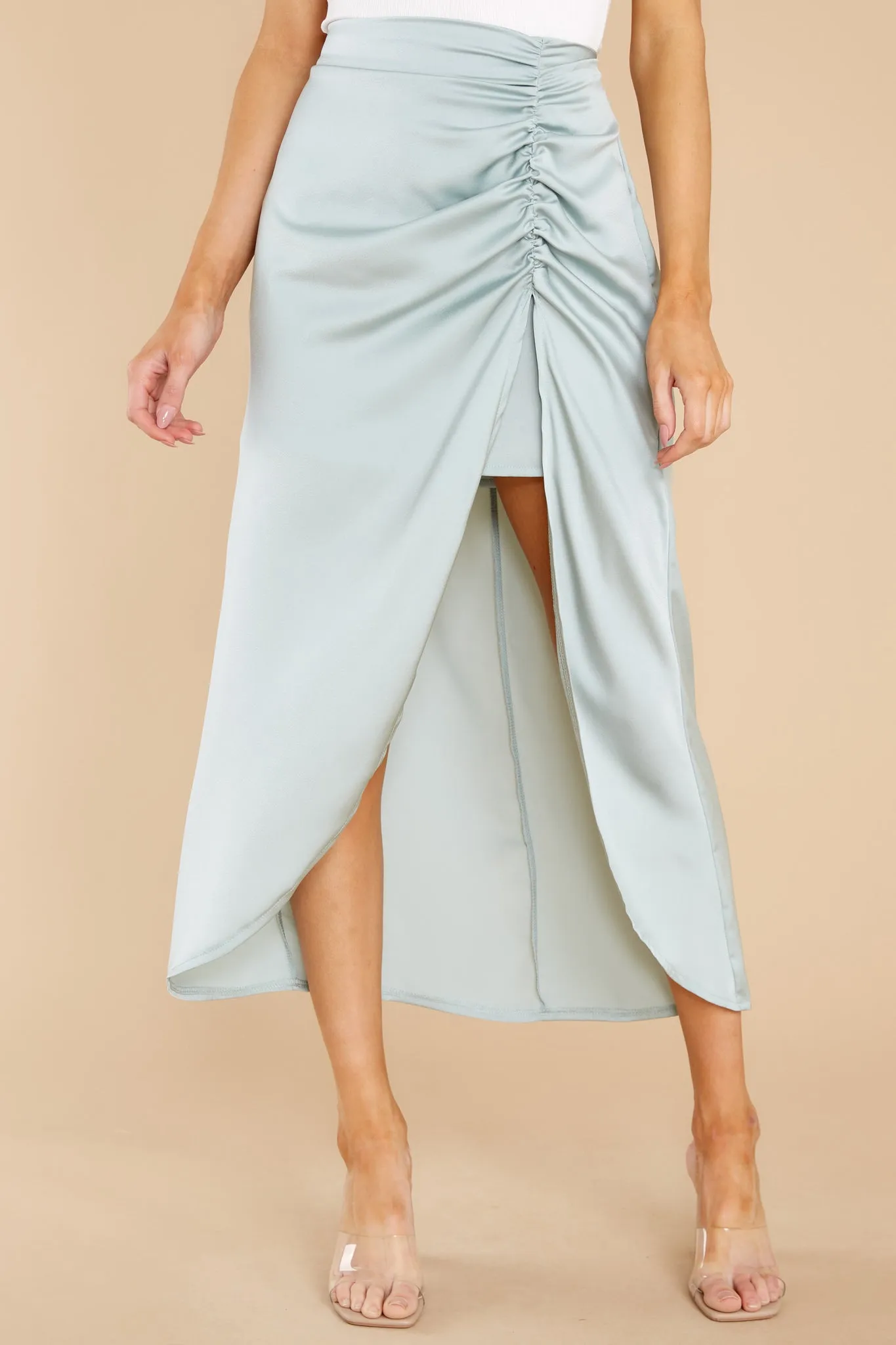 Spotlight On Me Dusty Jade Skirt