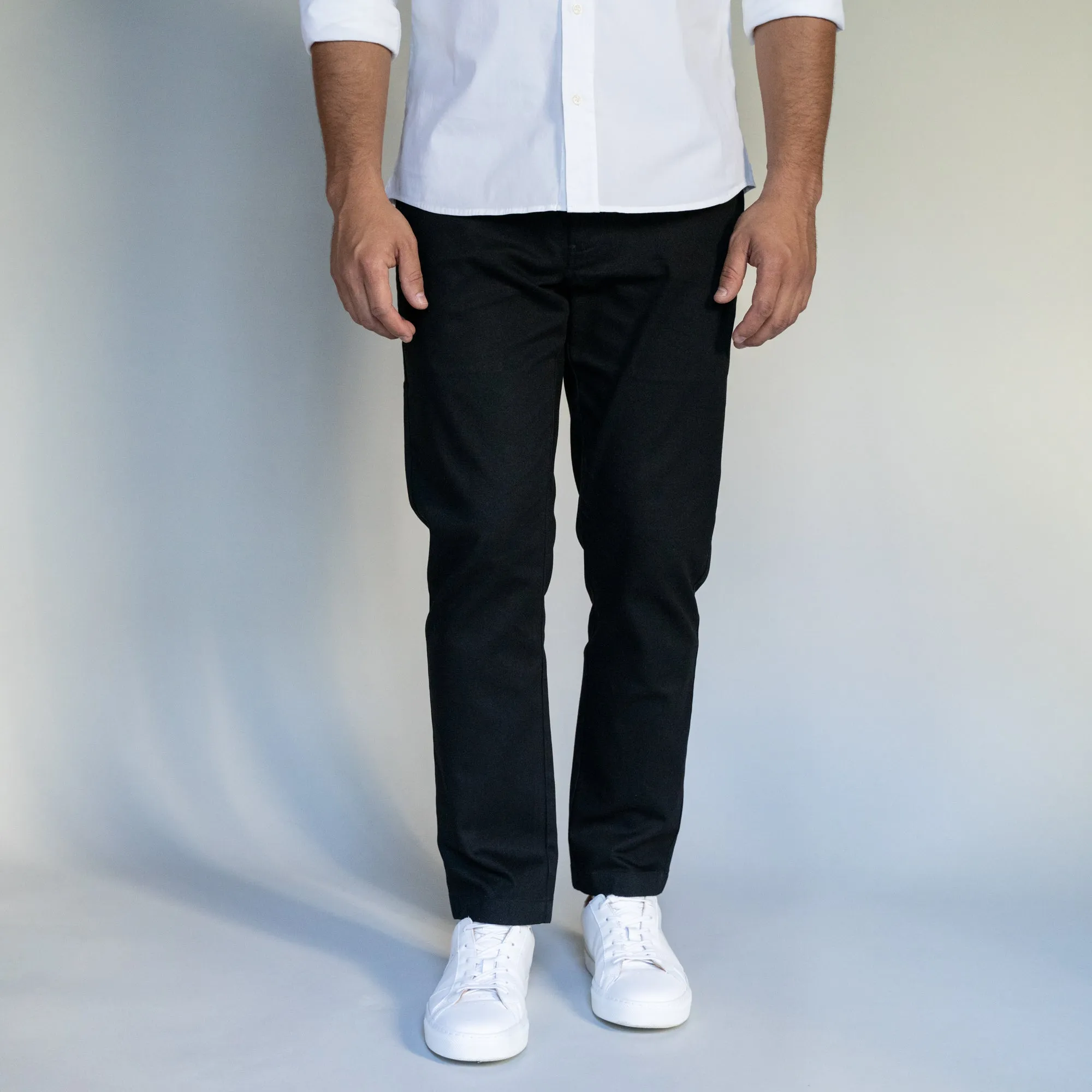 Stretch Chinos Standard Fit - Black