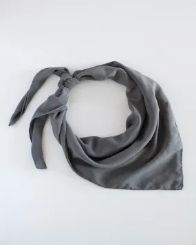 'The Classic' Washable Silk Scarf in Slate