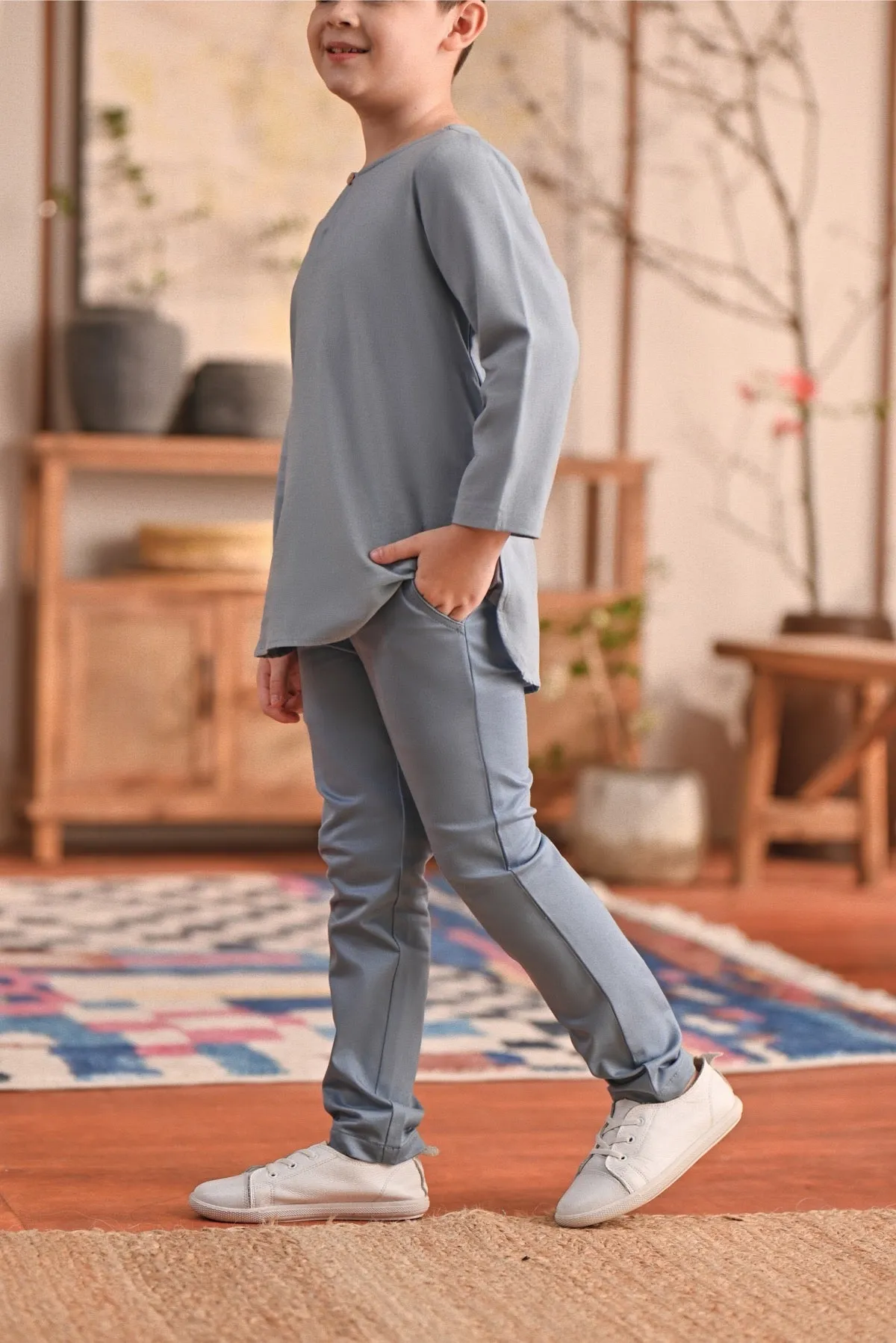 The Perfect Slim Fit Pants - Fog Blue