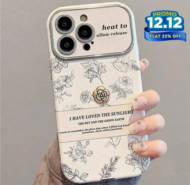 Timeless Floral iPhone Case with Scarf Strap