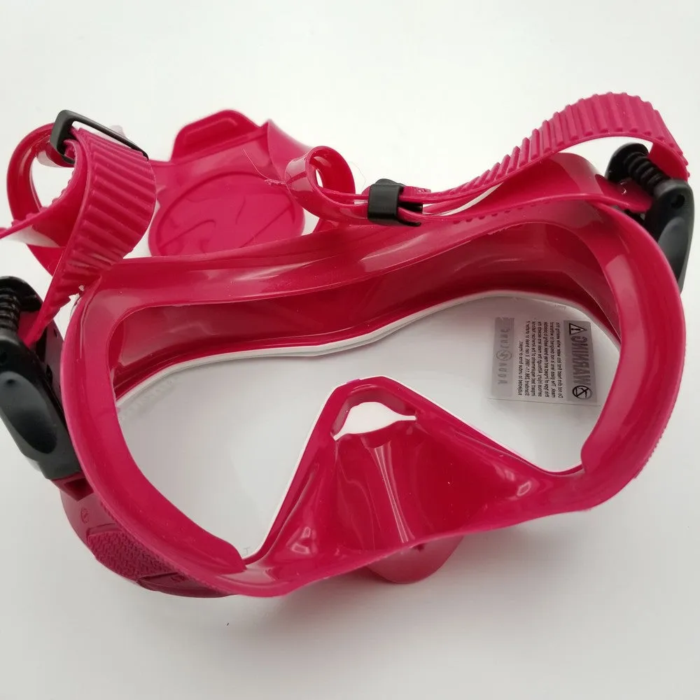 Used Aqua Lung Plazma Frameless Panoramic Diving Mask - Pink/White