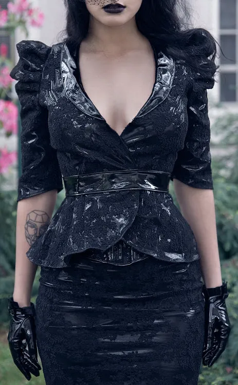 Victorian lace overlay Jacket