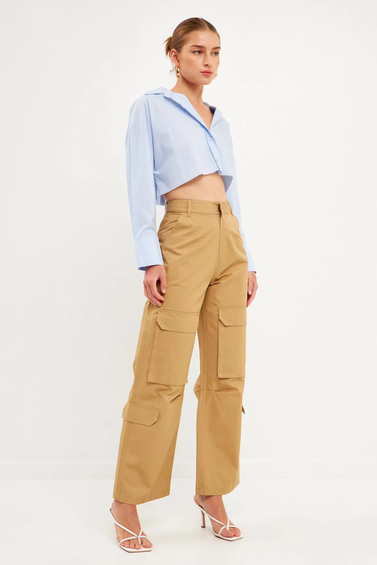 Wide Leg Cargo Pants - Final sale