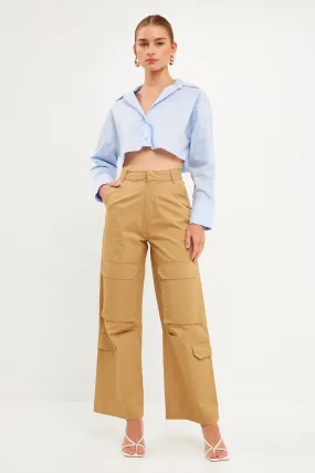 Wide Leg Cargo Pants - Final sale