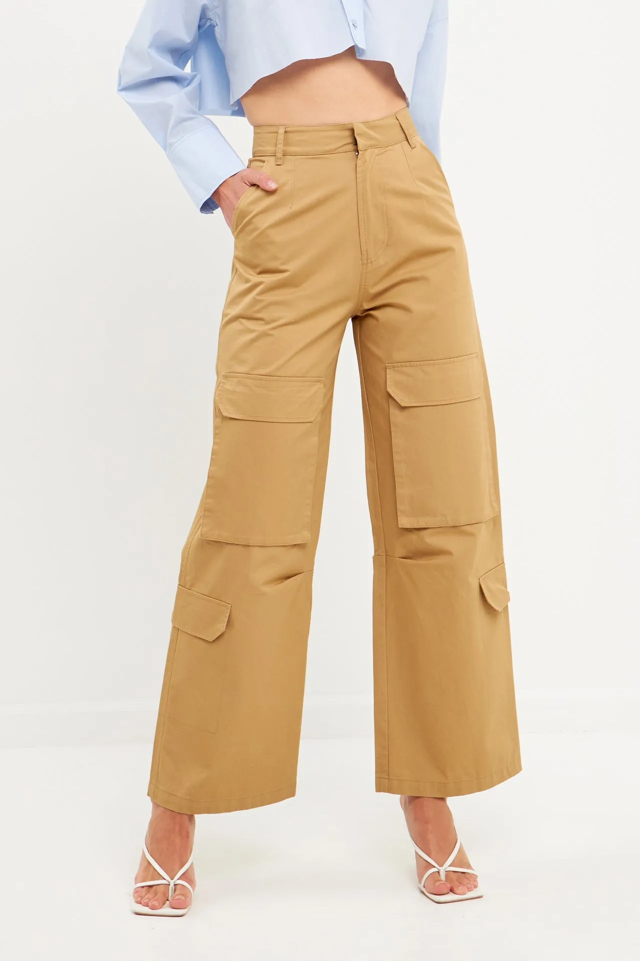 Wide Leg Cargo Pants - Final sale