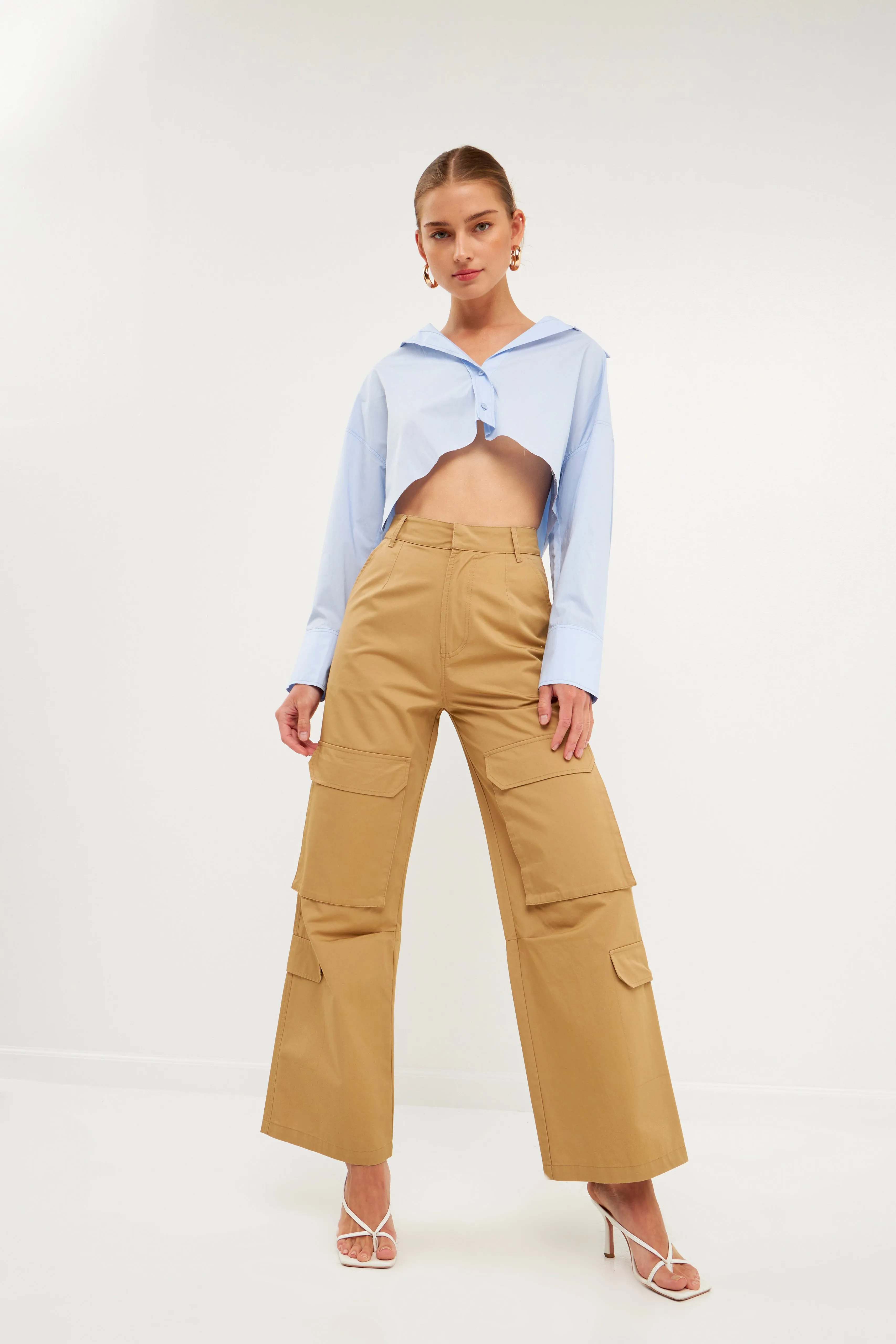 Wide Leg Cargo Pants - Final sale