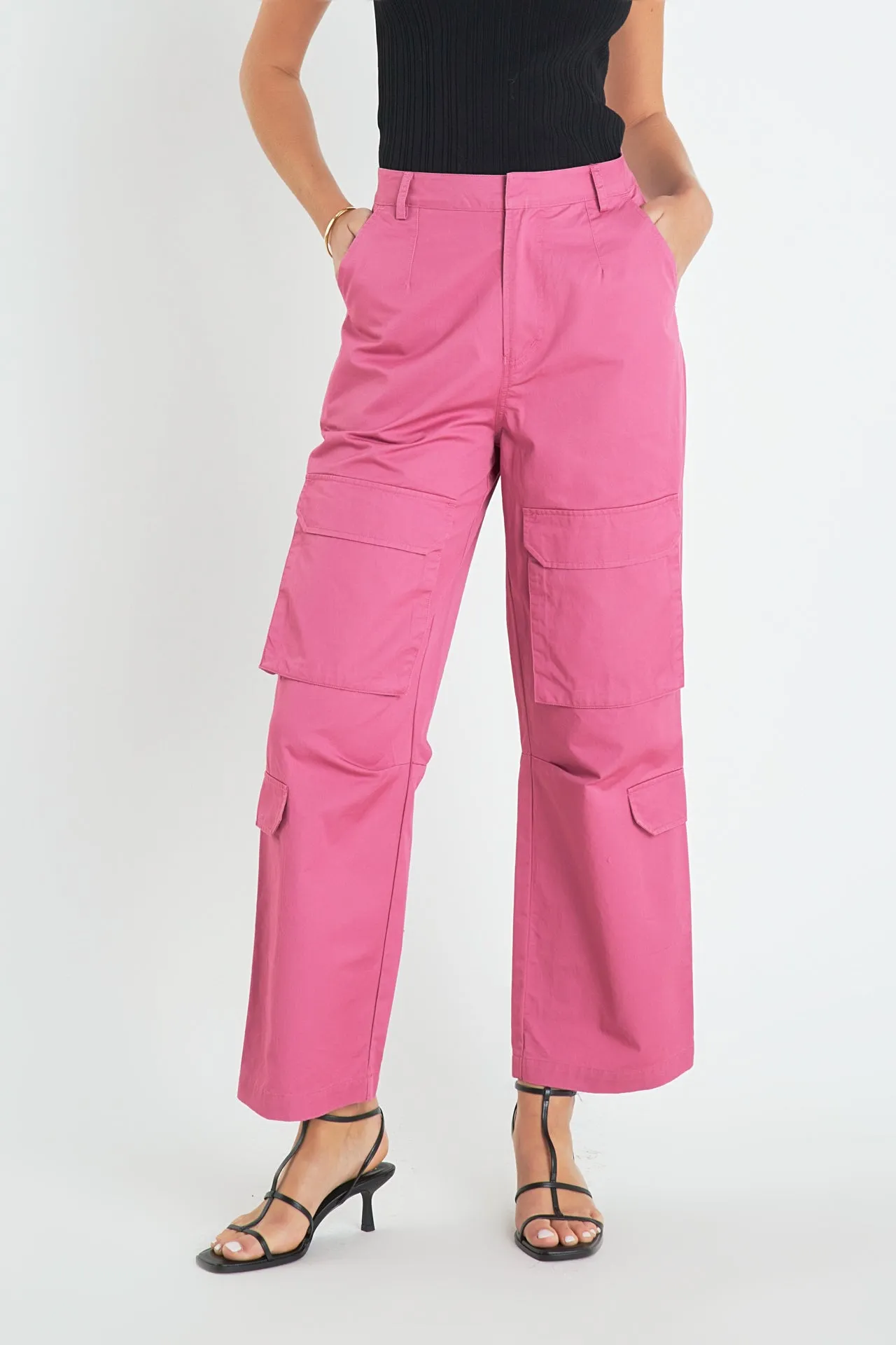 Wide Leg Cargo Pants