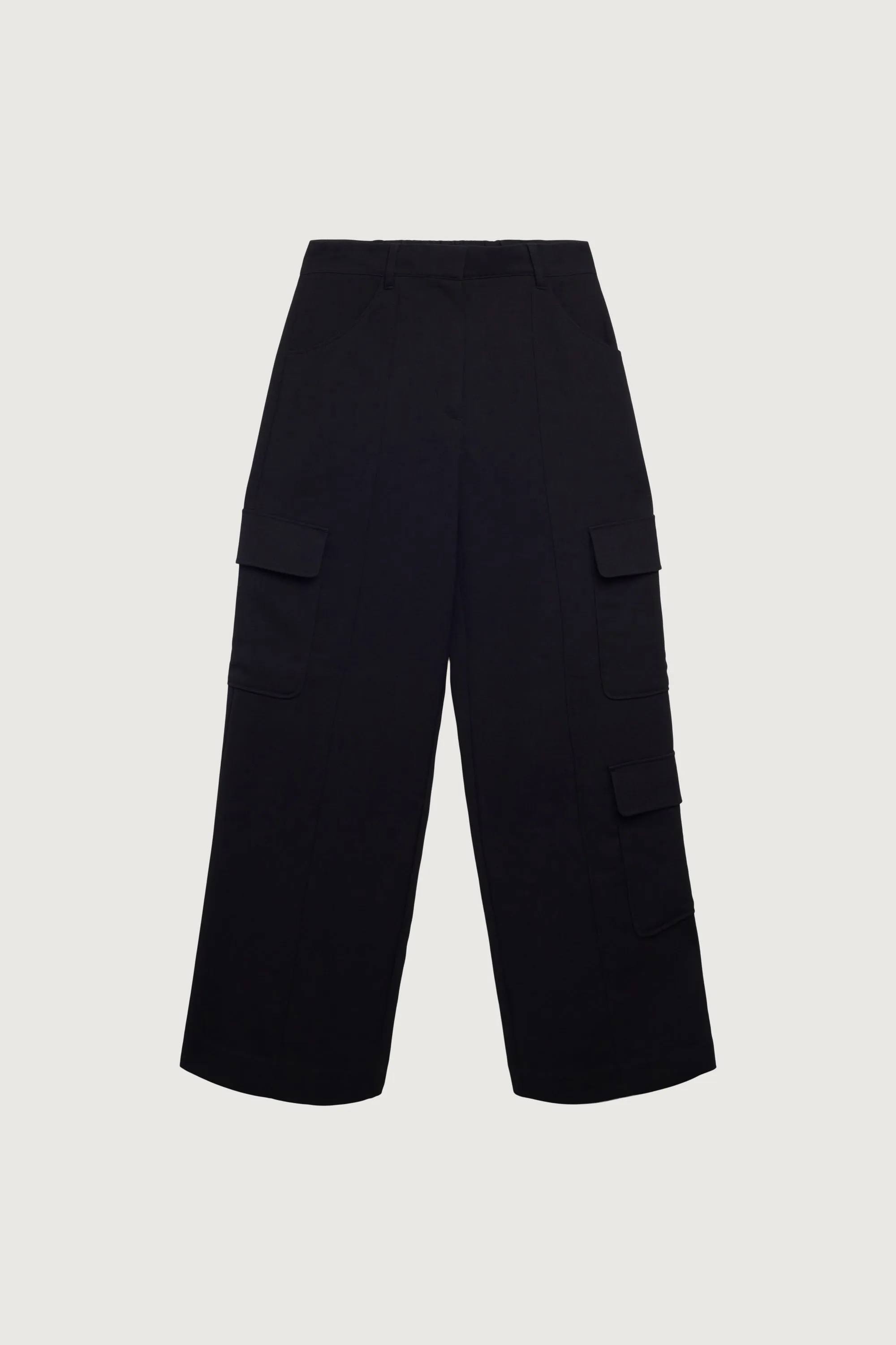 WIDE LEG CARGO SUITING PANT