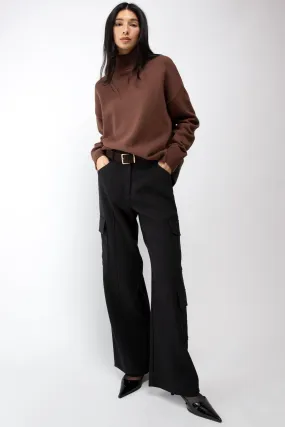 WIDE LEG CARGO SUITING PANT