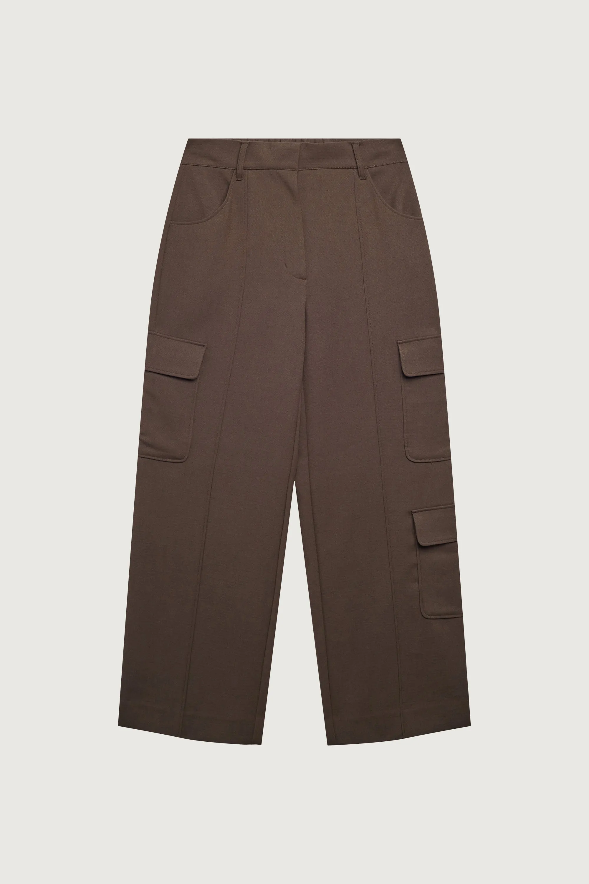 WIDE LEG CARGO SUITING PANT