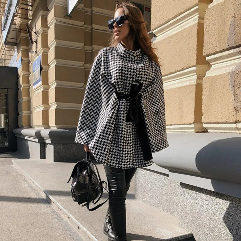 Women Winter Woolen Cape Tops